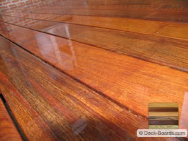 San francisco deck wirth ipe deck boards macro photo